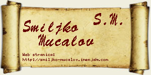 Smiljko Mučalov vizit kartica